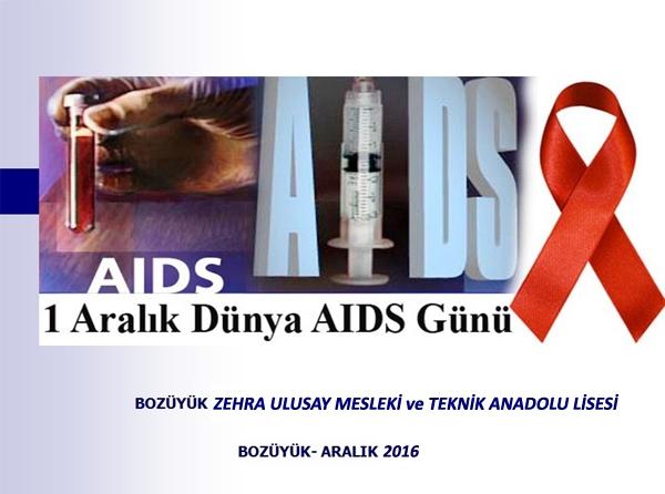 1 Aralık Dünya AIDS Günü Programı ...